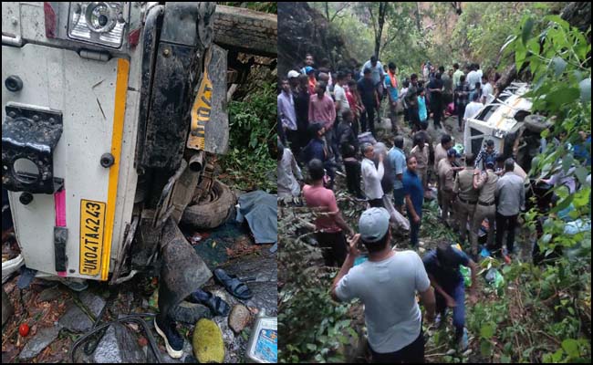नैनीताल : ओखलकांडा में दर्दनाक हादसा; खाई में गिरा मैक्स वाहन, 6 लोगों की मौत, चार घायल
