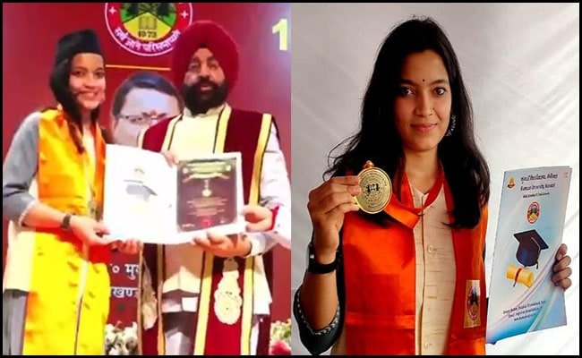 Esha Mehta of Pithoragarh honored with Gold Medal