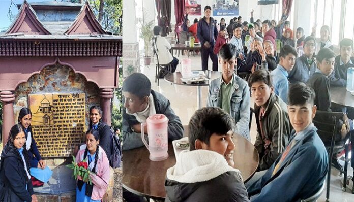 तेंदुए देख बेहद रोमांचित हुए बच्चे