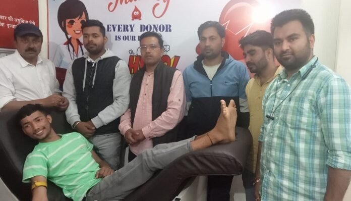 सामाजिक न्याय सप्ताह के तहत मोर्चा ने किया रक्तदान
