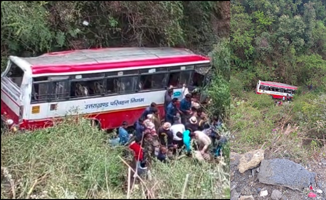 अभी-अभी : मसूरी-देहरादून हाईवे पर दर्दनाक हादसा, रोडवेज बस खाई में गिरी