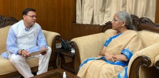 मुख्यमंत्री धामी ने केन्द्रीय वित्त मंत्री से की शिष्टाचार भेंट, इन मुद्दों पर हुई चर्चा