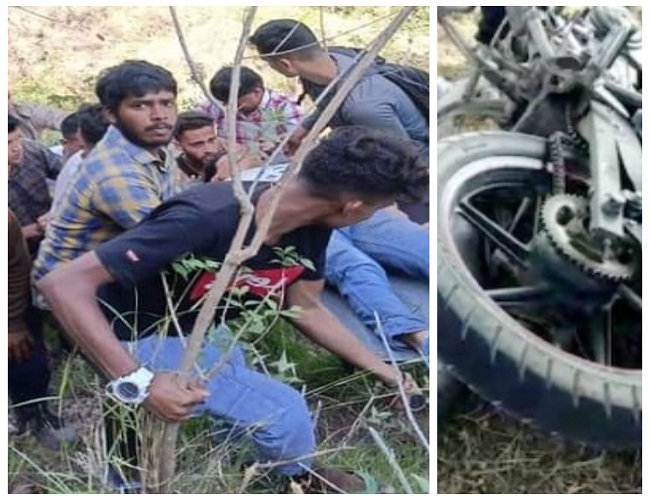 Bike Accident, Almora : खाई में जा गिरी अनियंत्रित बाइक, पति-पत्नी गंभीर