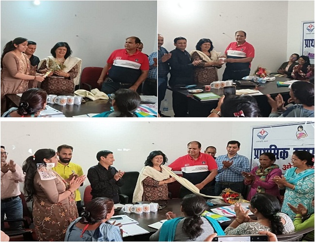 प्रा. स्वास्थ्य केंद्र ओखलकांडा में समीक्षा बैठक, कार्मिकों की ट्रेनिंग