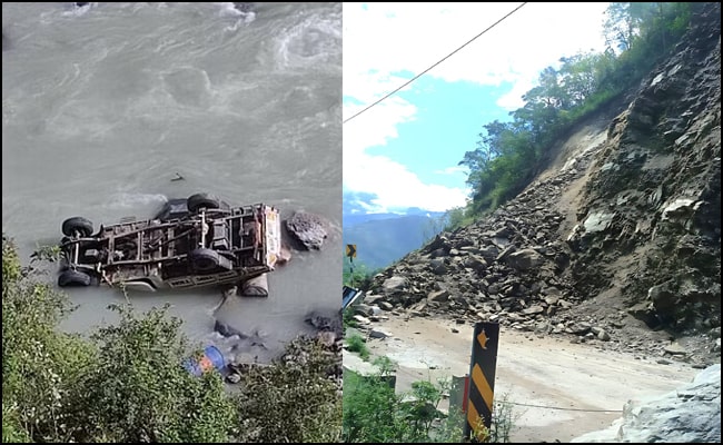उत्तराखंड : नंदाकिनी नदी में गिरा पिकअप, चालक की मौत; बद्रीनाथ हाईवे बंद