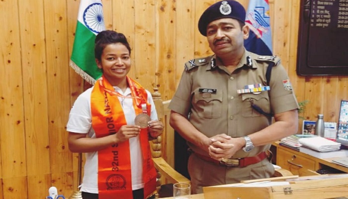 महिला पुलिस आरक्षी ज्योति ने राष्ट्रीय वुशु खेल में जीता कांस्य
