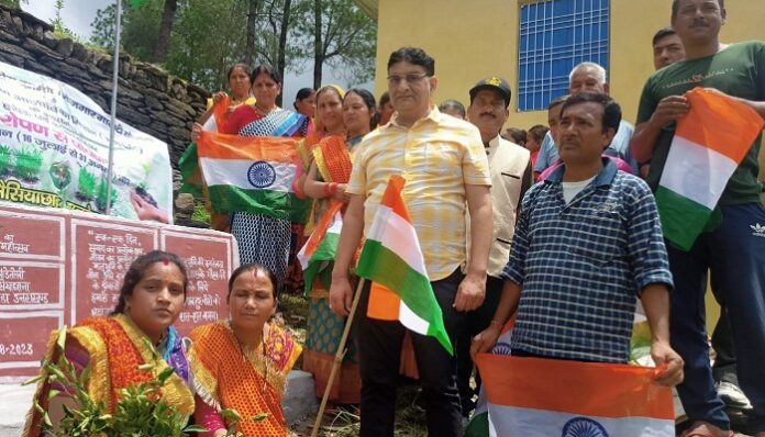 भैसियाछाना ब्लाक में जगी 'मेरी माटी—मेरा देश' की अलख