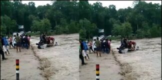 नैनीताल : चोरगलिया मार्ग पर सूर्या नाला गिरी बोलेरो, शीशे तोड़कर यात्रियों को निकाला बाहर