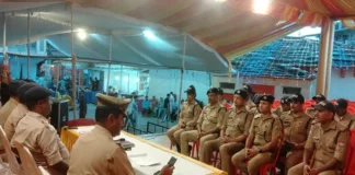 नंदादेवी मेले में शांति व्यवस्था को पुलिस हुई चौकस