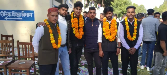 रानीखेत महाविद्यालय में निर्विरोध निर्वाचित कार्यकारिणी