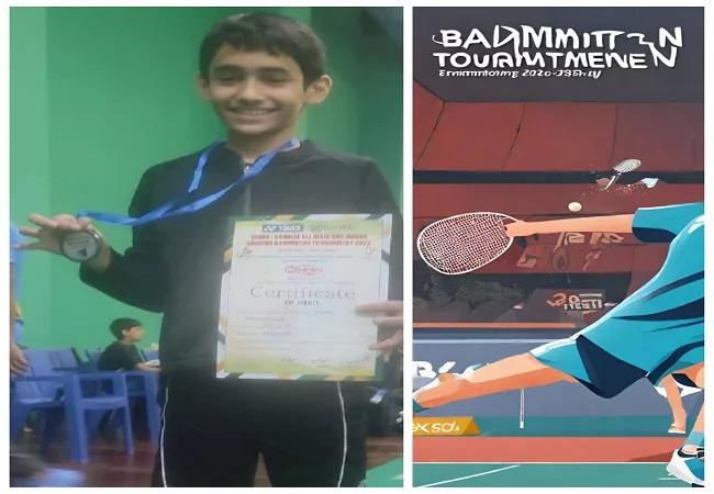 बैडमिंटन टूर्नामेंट में हल्द्वानी के तन्मय वर्मा ने जीता रजत पदक