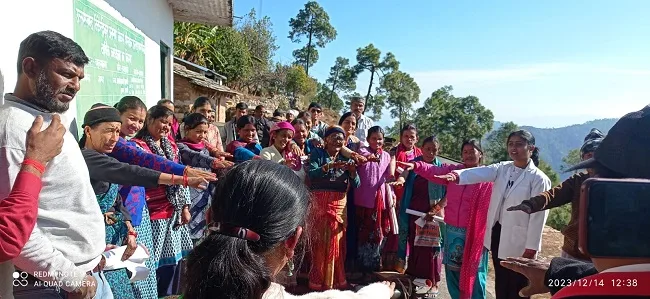 ग्राम पंचायत चमुवा खालसा पहुंची विकसित भारत संकल्प यात्रा