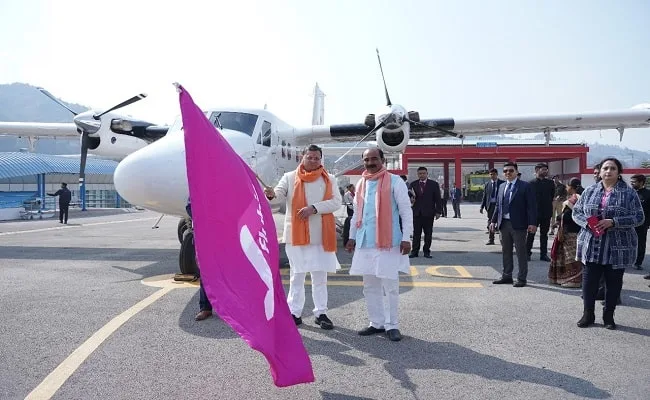 पिथौरागढ़ से देहरादून के लिए हवाई सेवा शुरू, मुख्यमंत्री धामी ने किया शुभारंभ