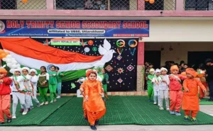 75th Republic Day celebrated with pomp at Holy Trinity Senior Secondary Public School.