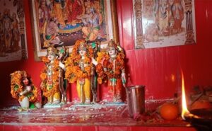 माई थान में दो दिवसीय अखंड रामायण, मूर्तियों की प्राण-प्रतिष्ठा