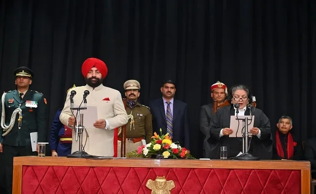 Governor administered oath to Chief Justice Ritu