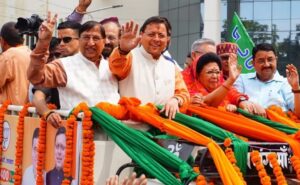 Elections 2024: BJP ने प्रत्याशन रैली में शक्ति दिखाई, मुख्यमंत्री Dhami Mala Rajyalakshmi Shah के समर्थन में पहुंचे