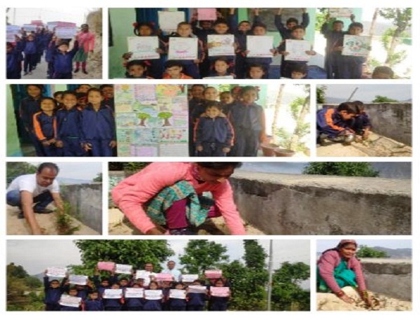 रा.प्रा.विद्यालय मटीलाधूरा में हर्षोल्लास से मनाया गया पृथ्वी दिवस