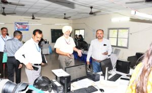 Gagandeep Brar inspected the election office control room.