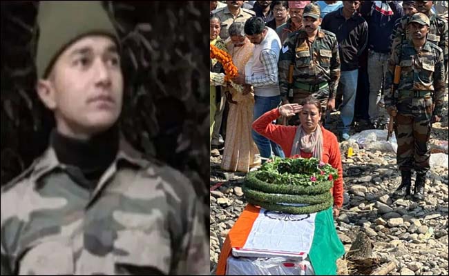 Almora: Martyr soldier Kamal Bhakuni merged into Panchatatva.
