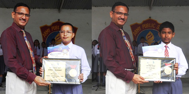 आर्मी पब्लिक स्कूल अल्मोड़ा के कुशाग्र और लावण्य ने हासिल की पहली रैंक