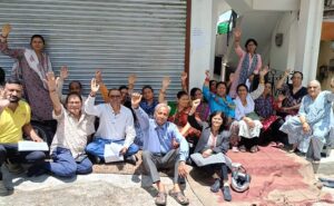 25वें दिन भी मांगों पर अड़ी रही रानीधारा सड़क ​पुनर्निर्माण संघर्ष समिति
