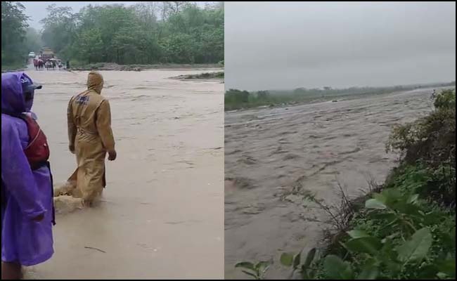 हल्द्वानी : चोरगलिया-हल्द्वानी मोटर मार्ग बंद, उधर कोसी पूरे उफान पर