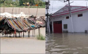 UP के 16 जिलों में बाढ़; 3 नदियां उफान पर, 24 घंटे में 6 मौतें