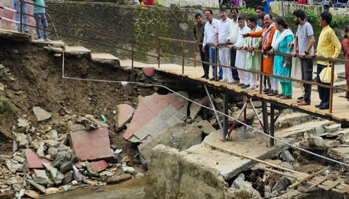 भाजपा की समिति ने जागेश्वर विधानसभा में आपदा से क्षति का आकलन किया