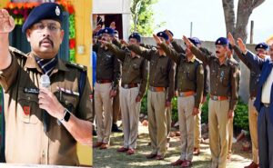 पुलिस बल ने ली राष्ट्रीय एकता दिवस की शपथ, मार्चपास्ट किया