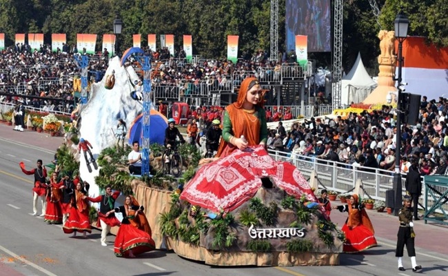 उत्तराखंड की झांकी को मिला देश में तीसरा स्थान