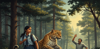 स्कूल जा रही छात्रा पर झपटा तेंदुआ