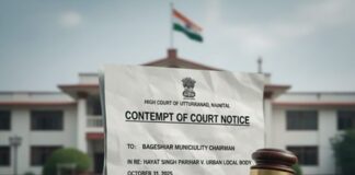 अवमानना नोटिस जारी