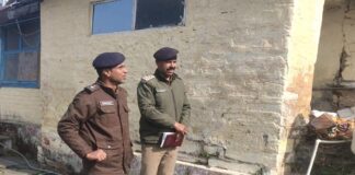 अल्मोड़ा कोतवाली के औचक निरीक्षण को पहुंचे नवागंतुक एसएसपी घोड़के