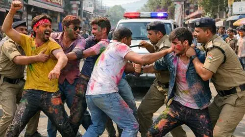 huddang होली पर हुड़दंग