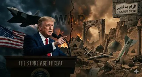 डोनाल्ड ट्रम्प ने ईरान को दी पाषाण युग में भेजने की खौफनाक धमकी