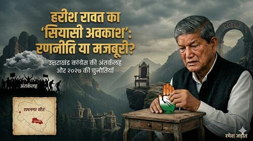 hr 2 हरीश रावत का 'सियासी अवकाश': रणनीति या मजबूरी?