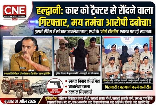 ssp nainital breaking हल्द्वानी में खूनी रंजिश, कार सवार को ट्रैक्टर से कुचलने की कोशिश