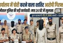 हल्द्वानी ब्रेकिंग : कार्यालय का ताला तोड़ लाखों की चोरी, शातिर चोर बबलू गिरफ्तार ताला तोड़ लाखों की चोरी, शातिर चोर बबलू गिरफ्तार