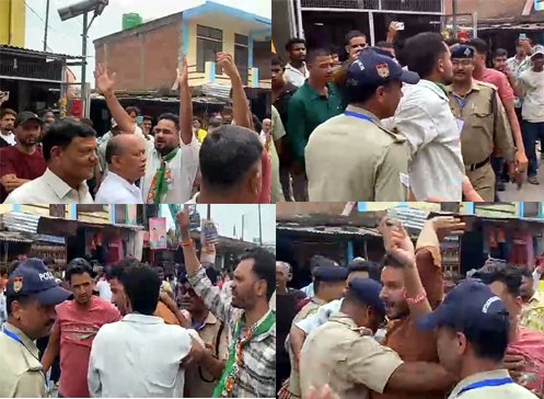 21almp1 युवा कांग्रेस ने सीएम के दन्या पहुंचने पर किया विरोध प्रदर्शन