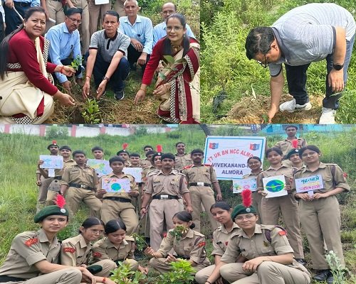 16almp1 विविध प्रजातियों के पौधों का रोपण कर दिया हरित संस्कृति का संदेश