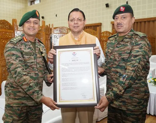 CM PURSKAAR पर्यावरण संरक्षण में उत्कृष्ट योगदान के लिए 130 इन्फैंट्री बटालियन (टीए) इको कुमाऊं को मुख्यमंत्री प्रशंसा पुरस्कार