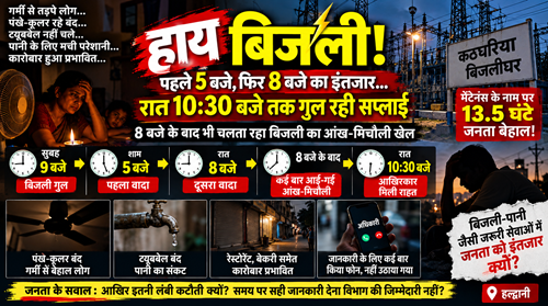 elect problem हाय बिजली! पहले 5 बजे, फिर 10.30 बजे का इंतजार