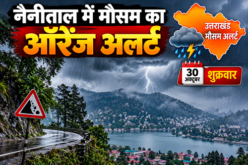 नैनीताल : मौसम का ऑरेंज अलर्ट, डीएम ने अधिकारियों को दिए सख्त निर्देश