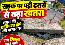 ग्राम सिरसा जाने वाले पैदल मार्ग में भी जगह-जगह गहरी दरारें, कई हिस्से क्षतिग्रस्त ग्राम सिरसा जाने वाले पैदल मार्ग में भी जगह-जगह गहरी दरारें, कई हिस्से क्षतिग्रस्त